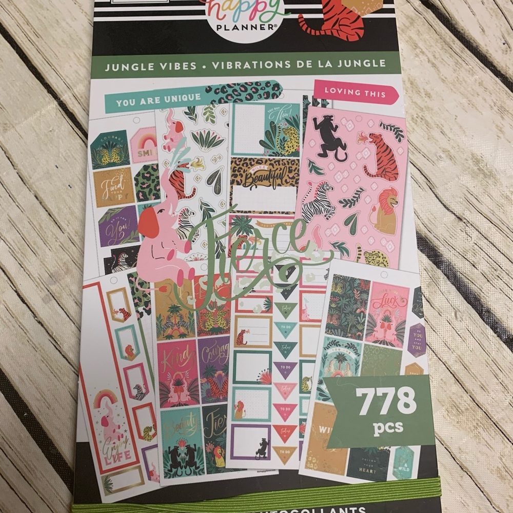 Happy Planner Jungle Vibes Sticker Bo…